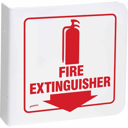 Brady Fire Extinguisher Sign, 8 in Height, 8 in Width, Acrylic, Square, English L0FEG1G
